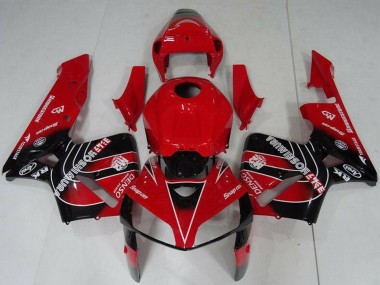 Preisgünstige Honda CBR600RR Motorrad Verkleidungen Kit 2005-2006 - Rot Schwarz