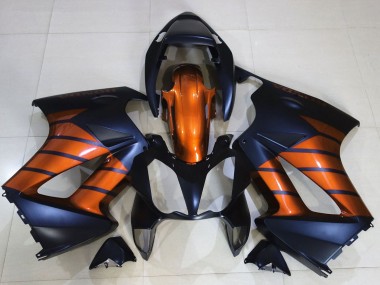 Preisgünstige Honda VFR 800 Motorrad Verkleidung 2002-2013 - Orange Matt Blau Matt Schwarz