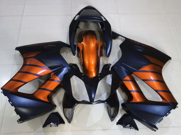 Preisgünstige Honda VFR 800 Motorrad Verkleidung 2002-2013 - Orange Matt Blau Matt Schwarz