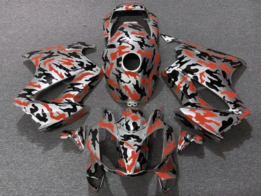 Preisgünstige Honda VFR 800 Motorrad Verkleidung 2002-2013 - Rot Camouflage