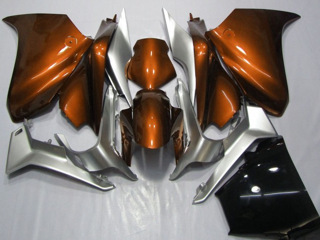 Preisgünstige Honda VFR 1200 Motorrad Verkleidung 2010-2014 - Silber Orange