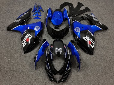 Preisgünstige Suzuki GSXR 1000 Motorrad Verkleidung 2009-2016 - Schwarz Blau