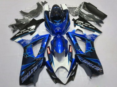 Preisgünstige Suzuki GSXR 1000 Motorrad Verkleidung 2007-2008 - Blau Schwarz Corona