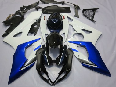 Preisgünstige Suzuki GSXR 1000 Motorrad Verkleidung 2005-2006 - Weiss Blau Schwarz