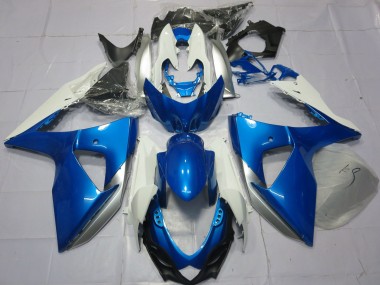 Preisgünstige Suzuki GSXR 1000 Motorrad Verkleidung 2009-2016 - Blau Weiss