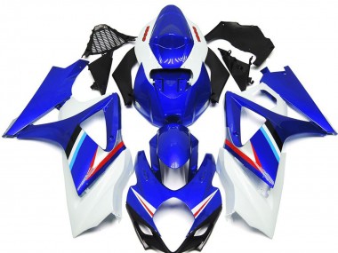 Preisgünstige Suzuki GSXR 1000 Motorrad Verkleidung 2007-2008 - Blau Weiss Rot Schwarz