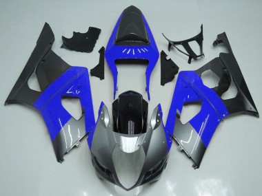 Preisgünstige Suzuki GSXR 1000 Motorrad Verkleidung 2003-2004 - Blau Silber Schwarz