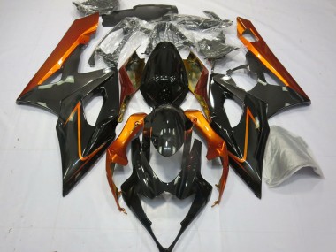 Preisgünstige Suzuki GSXR 1000 Motorrad Verkleidung 2005-2006 - Burnt Orange Schwarz