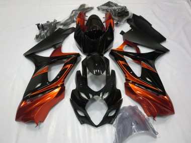 Preisgünstige Suzuki GSXR 1000 Motorrad Verkleidung 2007-2008 - Orange Schwarz