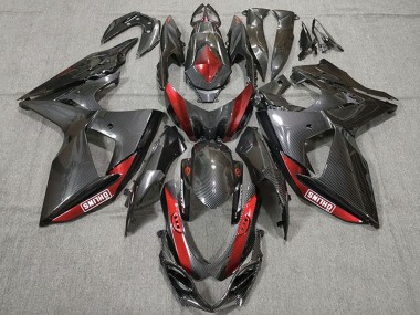 Preisgünstige Suzuki GSXR 1000 Motorrad Verkleidung 2009-2016 - Carbonfaser Rot