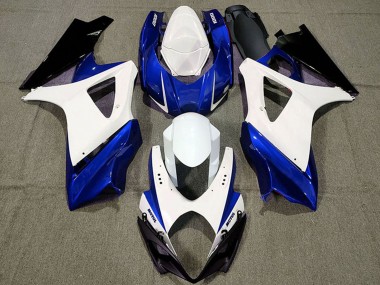 Preisgünstige Suzuki GSXR 1000 Motorrad Verkleidung 2007-2008 - Weiss Blau Schwarz