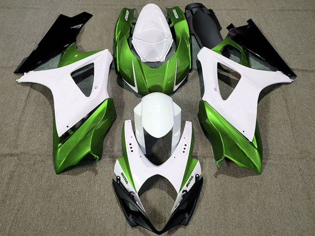 Preisgünstige Suzuki GSXR 1000 Motorrad Verkleidung 2007-2008 - Weiss Grun Schwarz