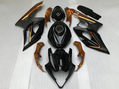 Preisgünstige Suzuki GSXR 1000 Motorrad Verkleidung 2005-2006 - Glanzendes Schwarz Bronze