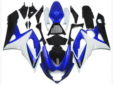 Preisgünstige Suzuki GSXR 1000 Motorrad Verkleidung 2005-2006 - Weiss Rot Blau Gelb