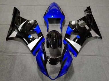Preisgünstige Suzuki GSXR 1000 Motorrad Verkleidung 2003-2004 - Blau Weiss Glanzendes Schwarz