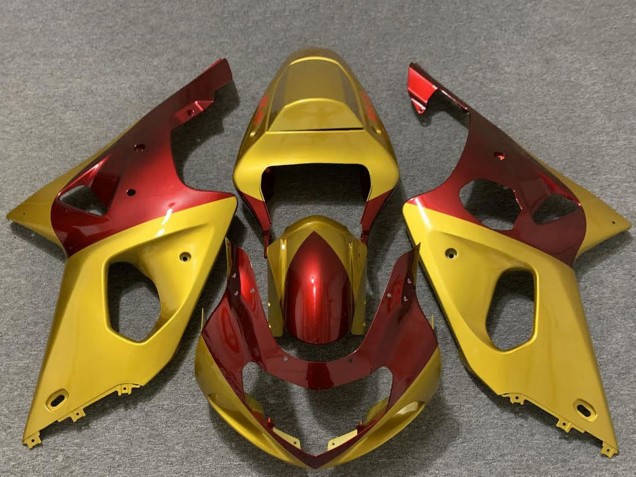 Preisgünstige Suzuki GSXR 1000 Motorrad Verkleidung 2000-2002 - Gold Rot