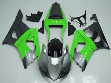 Preisgünstige Suzuki GSXR 1000 Motorrad Verkleidung 2003-2004 - Grun Silber Schwarz