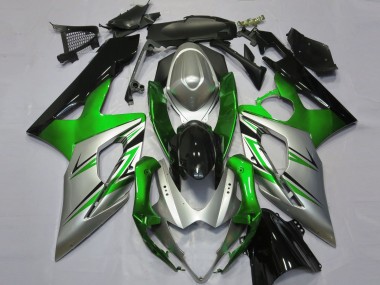 Preisgünstige Suzuki GSXR 1000 Motorrad Verkleidung 2005-2006 - Grun Silber Schwarz