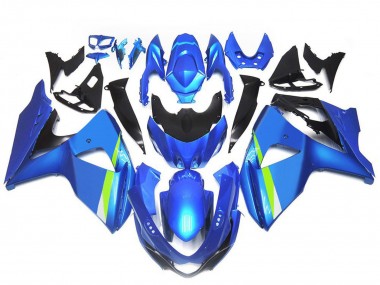 Preisgünstige Suzuki GSXR 1000 Motorrad Verkleidung 2009-2016 - Blau Grun Schwarz