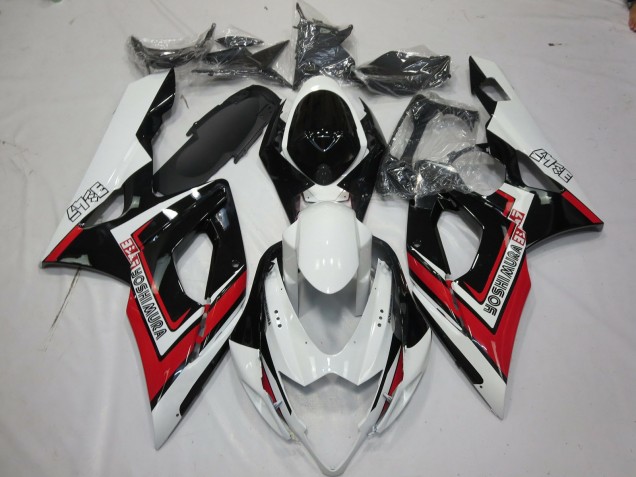 Preisgünstige Suzuki GSXR 1000 Motorrad Verkleidung 2005-2006 - Weiss Rot Schwarz Yoshimura