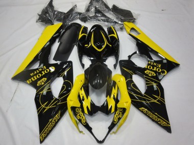 Preisgünstige Suzuki GSXR 1000 Motorrad Verkleidung 2005-2006 - Gelb Schwarz Corona Alstare