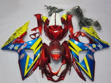 Preisgünstige Suzuki GSXR 1000 Motorrad Verkleidung 2009-2016 - Gelb Rot Blau