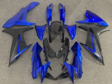 Preisgünstige Suzuki GSXR 600 / GSXR 750 Motorrad Verkleidung 2011-2024 - Blau Schwarz Grau