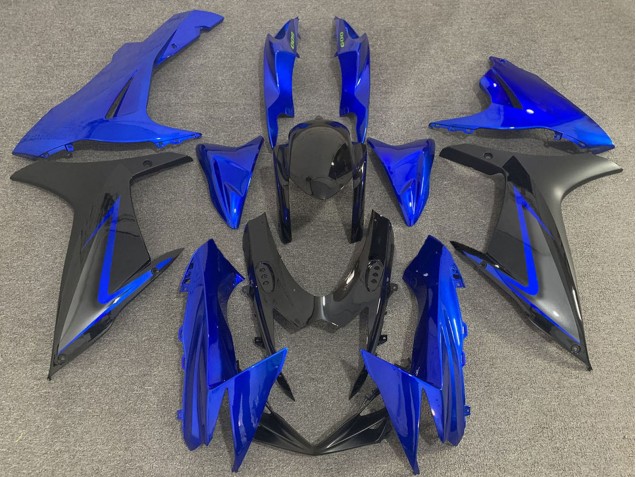 Preisgünstige Suzuki GSXR 600 / GSXR 750 Motorrad Verkleidung 2011-2024 - Blau Schwarz Grau