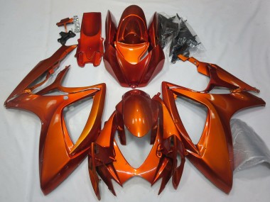 Preisgünstige Suzuki GSXR 600 / GSXR 750 Motorrad Verkleidung 2006-2007 - Burnt Orange