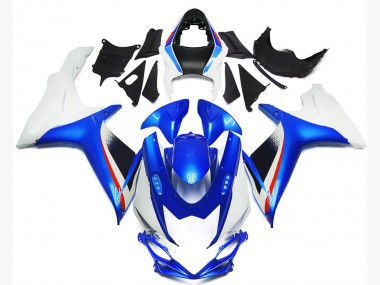 Preisgünstige Suzuki GSXR 600 / GSXR 750 Motorrad Verkleidung 2011-2024 - Weiss Blau Rot