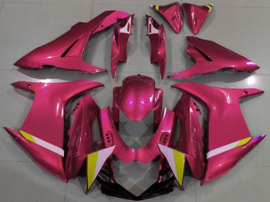 Preisgünstige Suzuki GSXR 600 / GSXR 750 Motorrad Verkleidung 2011-2024 - Rot Weiss Gelb