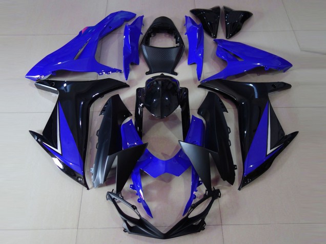 Preisgünstige Suzuki GSXR 600 / GSXR 750 Motorrad Verkleidung 2011-2024 - Blau Glanzendes Schwarz
