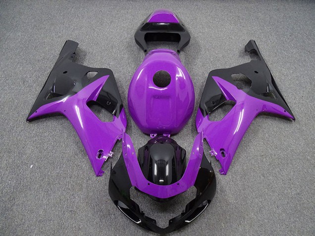 Preisgünstige Suzuki GSXR 600 / GSXR 750 Motorrad Verkleidung 2001-2003 - Lila Glanzendes Schwarz