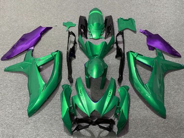 Preisgünstige Suzuki GSXR 600 / GSXR 750 Motorrad Verkleidung 2008-2010 - Grun Lila