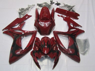 Preisgünstige Suzuki GSXR 600 / GSXR 750 Motorrad Verkleidung 2006-2007 - Kastanienbraun Rot