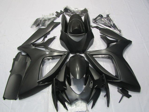 Preisgünstige Suzuki GSXR 600 / GSXR 750 Motorrad Verkleidung 2006-2007 - Matt Schwarz