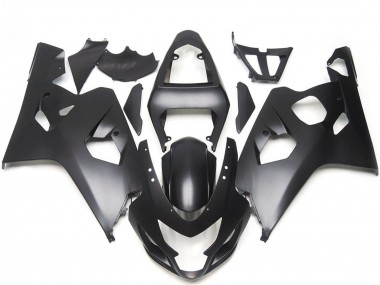 Preisgünstige Suzuki GSXR 600 / GSXR 750 Motorrad Verkleidung 2004-2005 - Matt Schwarz Stil