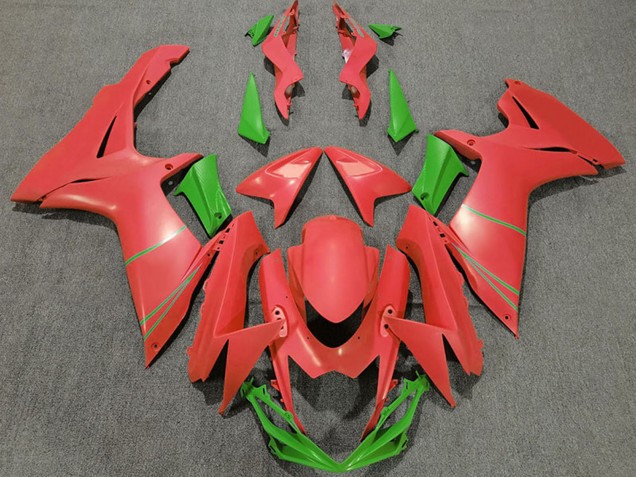 Preisgünstige Suzuki GSXR 600 / GSXR 750 Motorrad Verkleidung 2011-2024 - Grapefruit Rot Grun