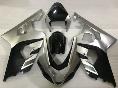 Preisgünstige Suzuki GSXR 600 / GSXR 750 Motorrad Verkleidung 2004-2005 - Silber Schwarz
