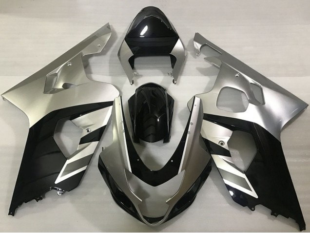 Preisgünstige Suzuki GSXR 600 / GSXR 750 Motorrad Verkleidung 2004-2005 - Silber Schwarz