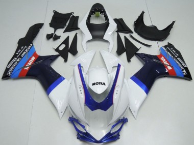 Preisgünstige Suzuki GSXR 600 / GSXR 750 Motorrad Verkleidung 2011-2024 - Weiss Blau Schwarz Rot Motul