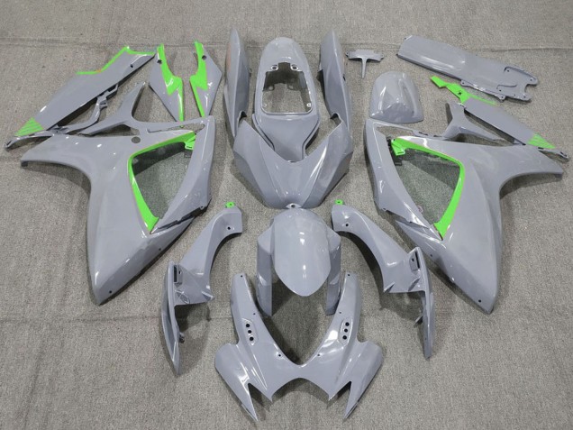 Preisgünstige Suzuki GSXR 600 / GSXR 750 Motorrad Verkleidung 2006-2007 - Nardo Grau und Grunmen