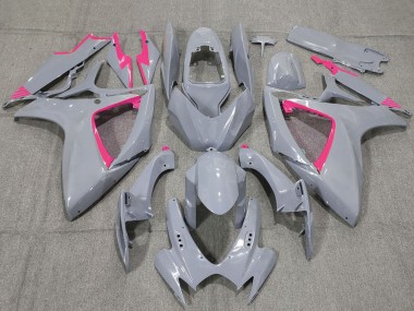 Preisgünstige Suzuki GSXR 600 / GSXR 750 Motorrad Verkleidung 2006-2007 - Nardo Grau und Rosamen