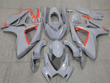 Preisgünstige Suzuki GSXR 600 / GSXR 750 Motorrad Verkleidung 2006-2007 - Nardo Grau und Rotmen