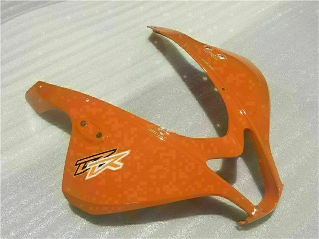 Preisgünstige Honda CBR600RR Motorrad Verkleidung 2009-2012 - Weiss Orange Glanzendes Schwarz