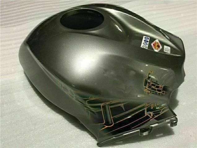 Preisgünstige Honda CBR600RR Motorrad Verkleidung 2009-2012 - Weiss Orange Glanzendes Schwarz