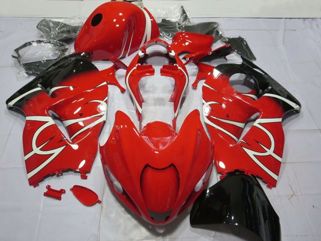 Preisgünstige Suzuki GSXR 1300 Motorrad Verkleidung 1996-2007 - Rot Weiss Schwarz