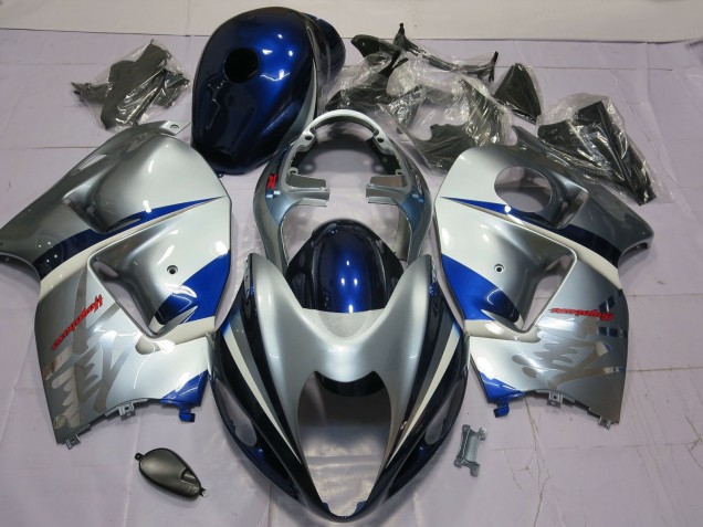 Preisgünstige Suzuki GSXR 1300 Motorrad Verkleidung 1996-2007 - Silber Blau