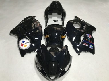Preisgünstige Suzuki GSXR 1300 Motorrad Verkleidung 1996-2007 - Glanzendes Schwarz Team Logo