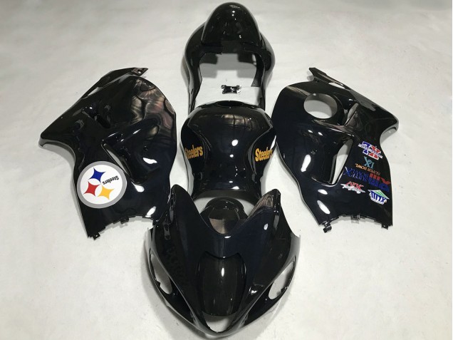 Preisgünstige Suzuki GSXR 1300 Motorrad Verkleidung 1996-2007 - Glanzendes Schwarz Team Logo